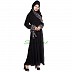 Layered abaya - Islamic dress with jaccard print patti Layered abaya - Islamic dress with jaccard print patti